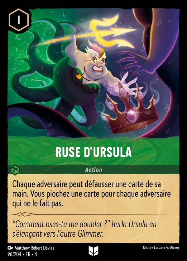 Ruse d'Ursula — Disney Lorcana Action card from Ursula's Return