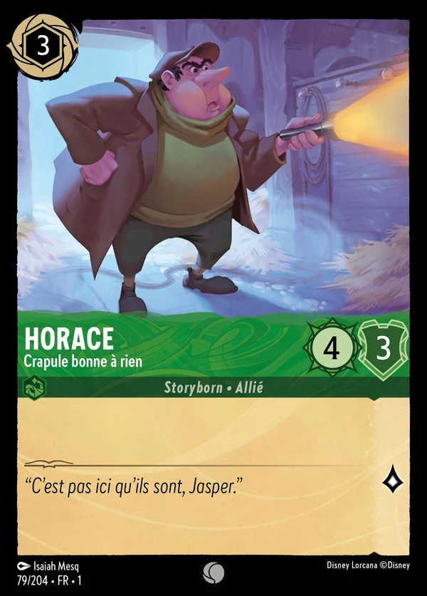 Horace - Crapule bonne à rien — Disney Lorcana Personnage card from The First Chapter