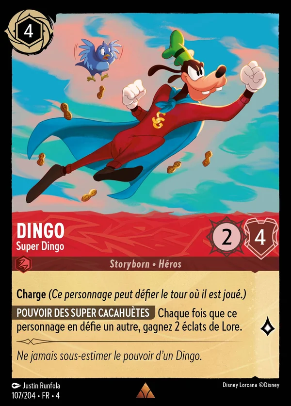 Dingo - Super Dingo — Disney Lorcana Personnage card from Ursula's Return