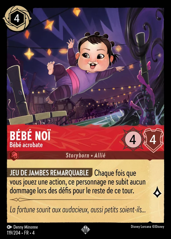 Bébé Noï - Bébé acrobate — Disney Lorcana Personnage card from Ursula's Return