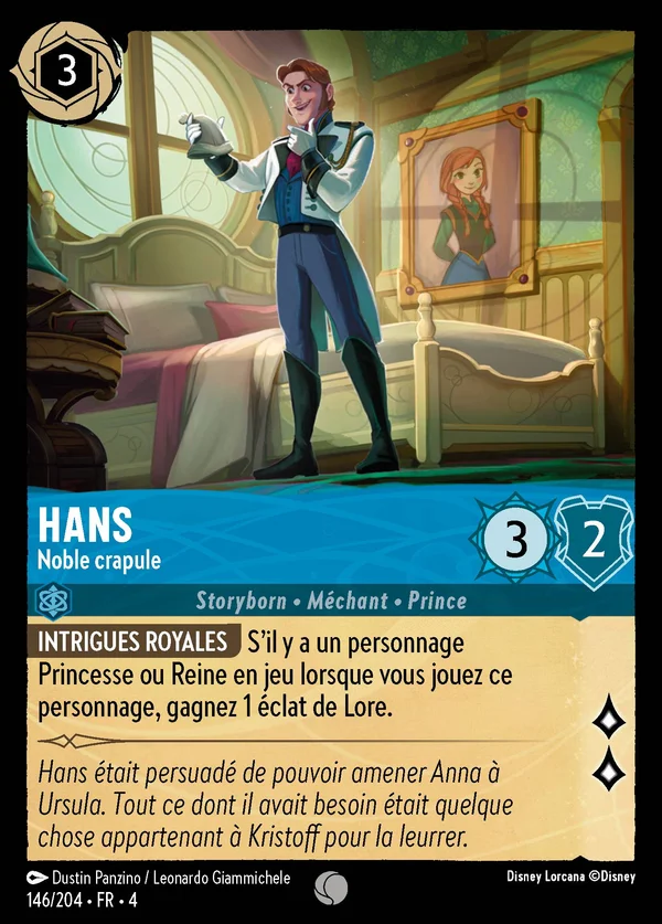 Hans - Noble crapule — Disney Lorcana Personnage card from Ursula's Return