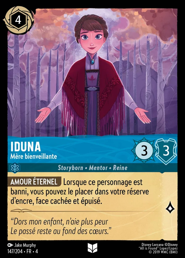 Iduna - Mère bienveillante — Disney Lorcana Personnage card from Ursula's Return