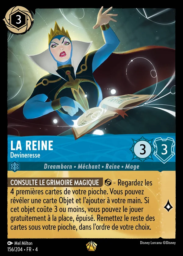 La Reine - Devineresse — Disney Lorcana Personnage card from Ursula's Return