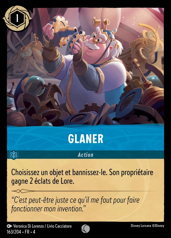 Glaner — Disney Lorcana Action card from Ursula's Return