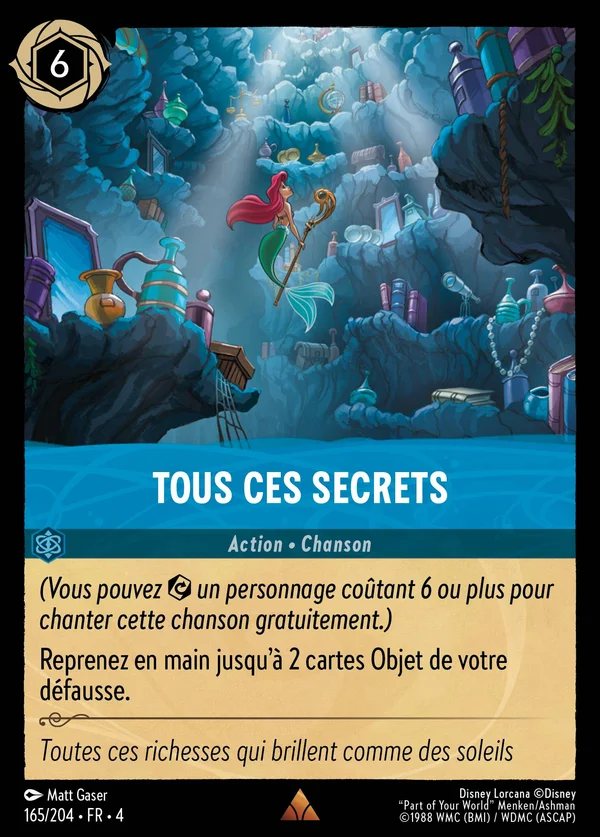 Tous ces Secrets — Disney Lorcana Action card from Ursula's Return