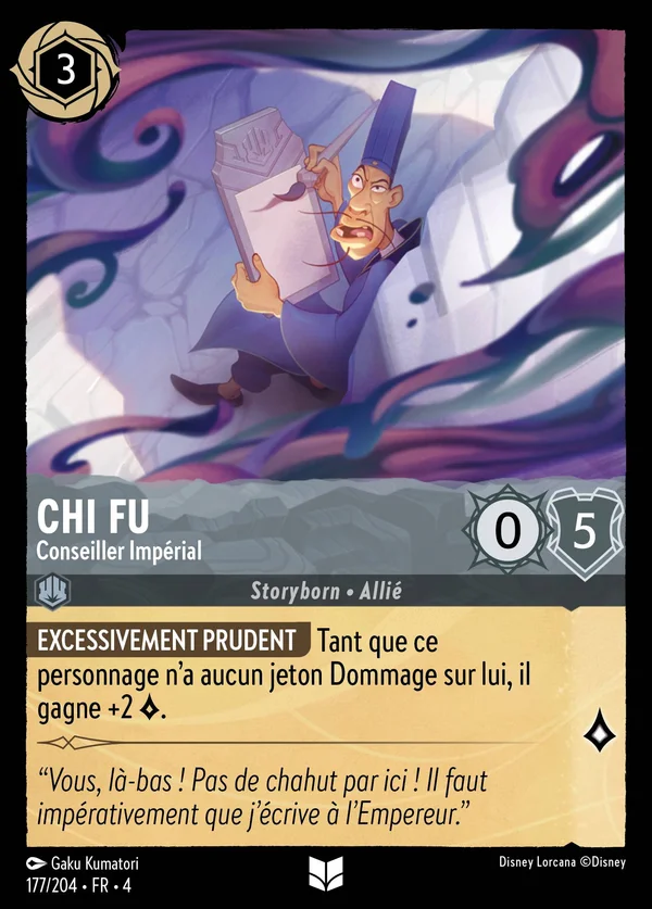 Chi Fu - Conseiller Impérial — Disney Lorcana Personnage card from Ursula's Return
