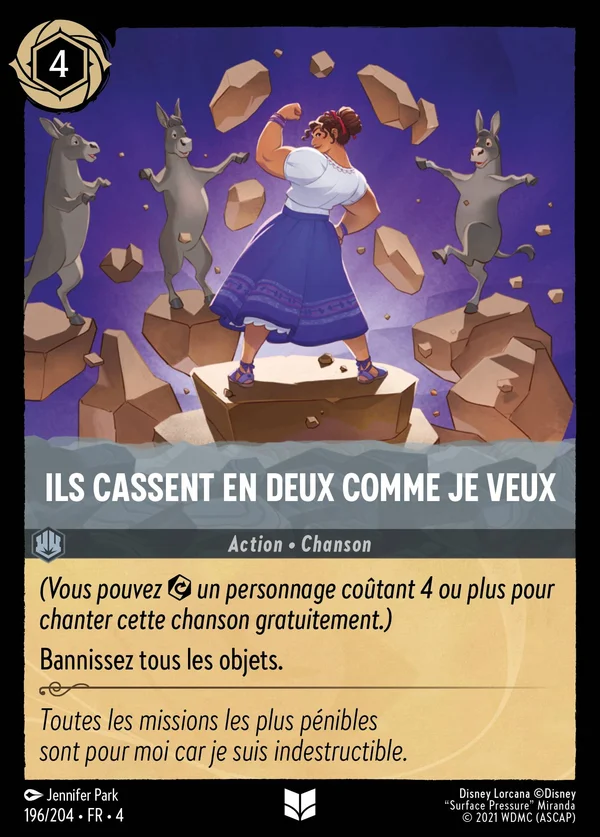 Ils cassent en deux comme je veux — Disney Lorcana Action card from Ursula's Return