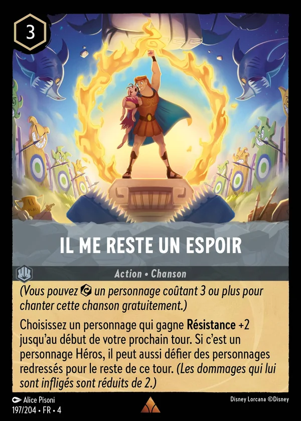 Il me reste un espoir — Disney Lorcana Action card from Ursula's Return