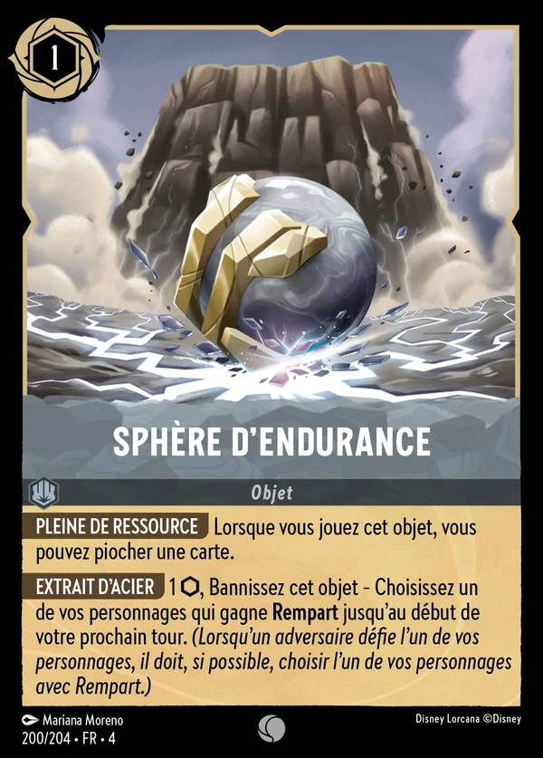 Sphère d'endurance — Disney Lorcana Objet card from Ursula's Return