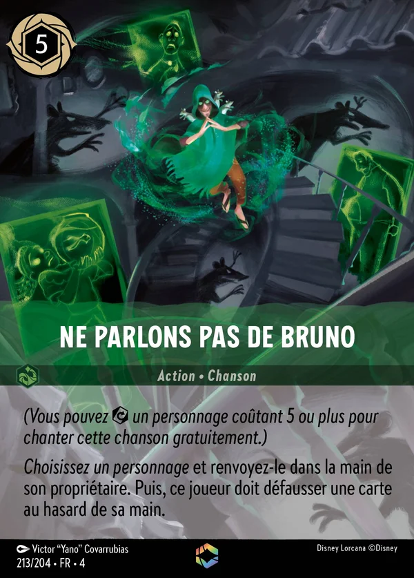 Ne parlons pas de Bruno — Disney Lorcana Action card from Ursula's Return