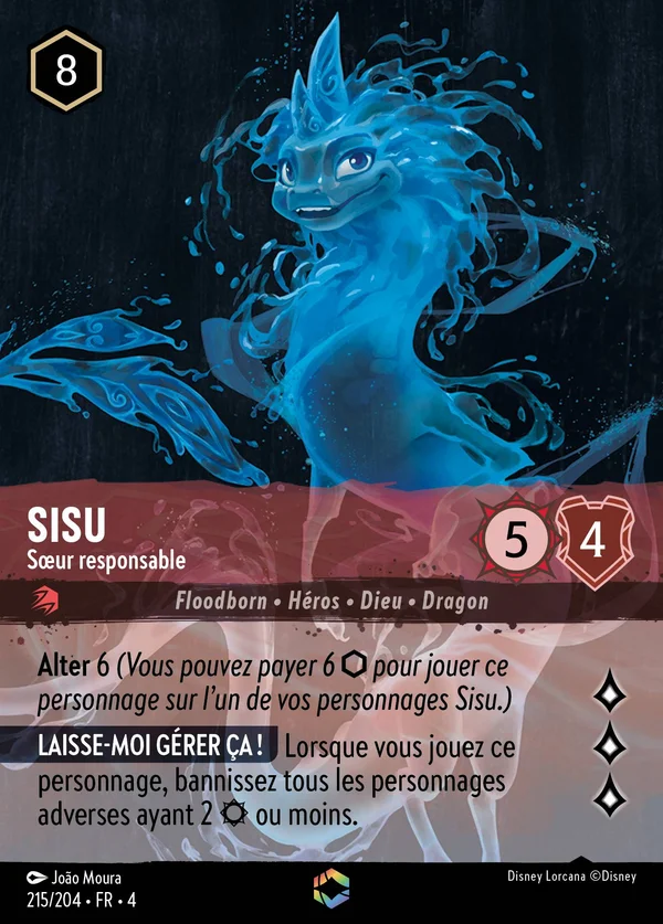 Sisu - Sœur responsable — Disney Lorcana Personnage card from Ursula's Return