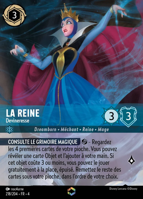 La Reine - Devineresse — Disney Lorcana Personnage card from Ursula's Return