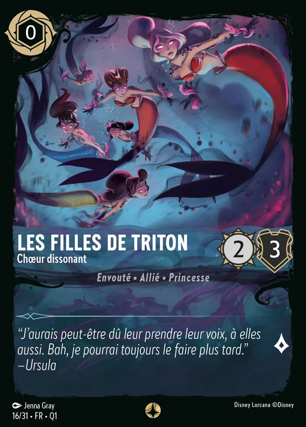 Les Filles de Triton - Choeur dissonant — Disney Lorcana Personnage card from Illumineer's Quest: Deep Trouble