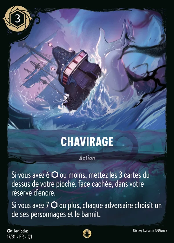 Chavirage — Disney Lorcana Action card from Illumineer's Quest: Deep Trouble