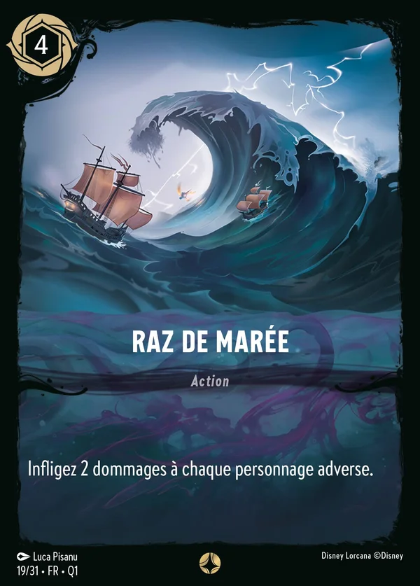 Raz de Marée — Disney Lorcana Action card from Illumineer's Quest: Deep Trouble