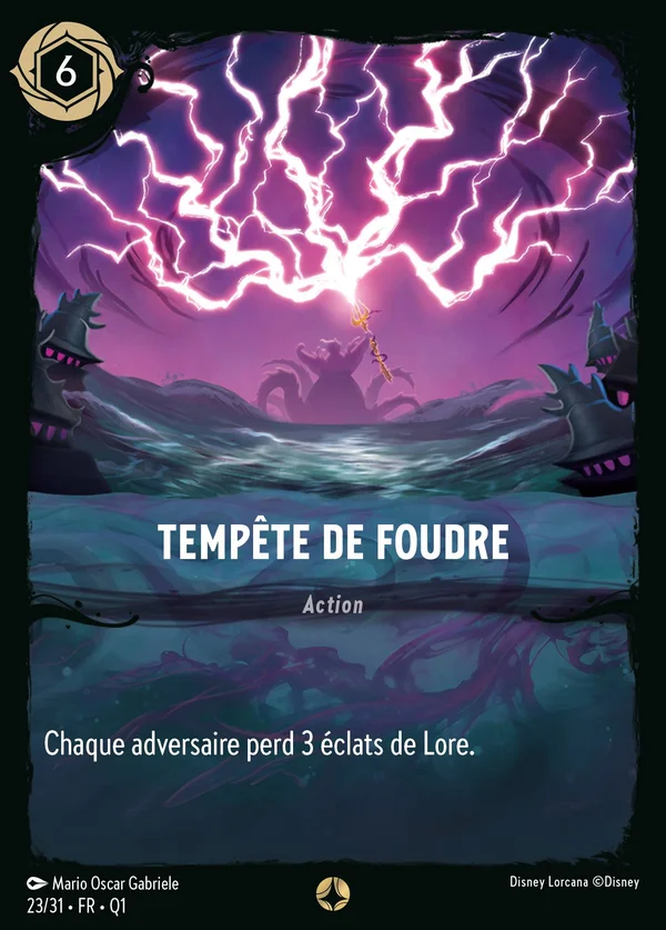 Tempête de Foudre — Disney Lorcana Action card from Illumineer's Quest: Deep Trouble