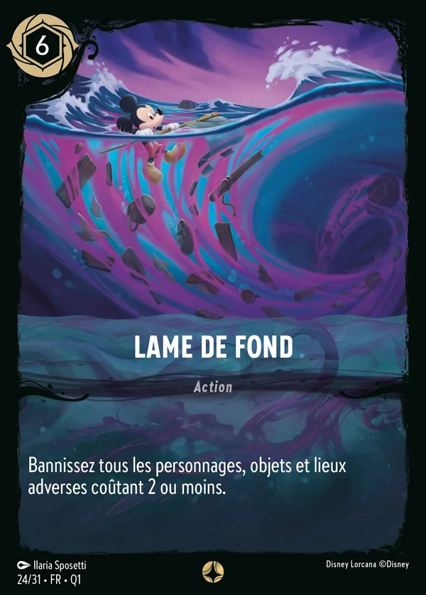 Lame de Fond — Disney Lorcana Action card from Illumineer's Quest: Deep Trouble