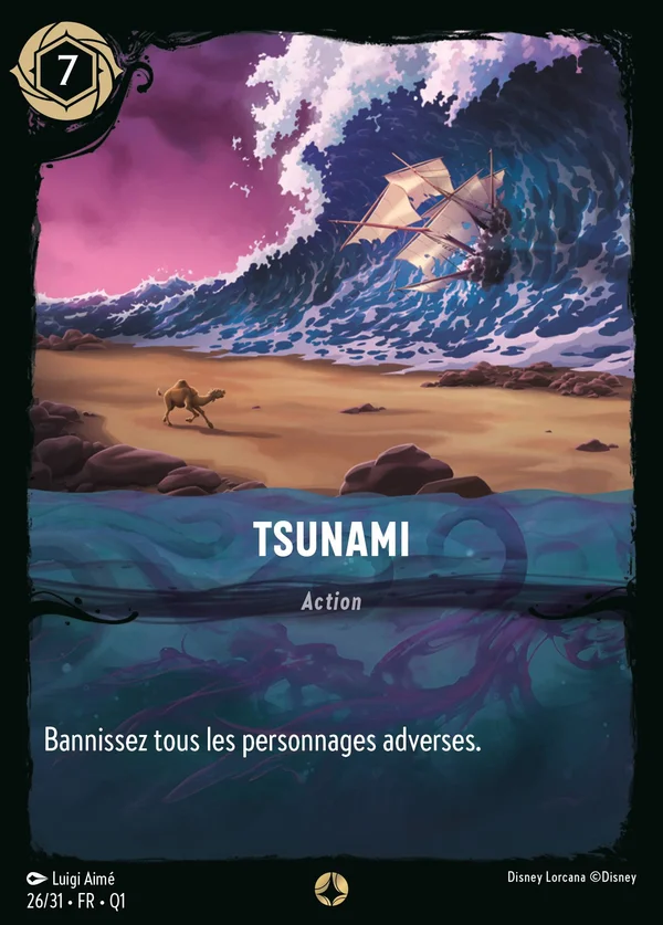 Tsunami — Disney Lorcana Action card from Illumineer's Quest: Deep Trouble