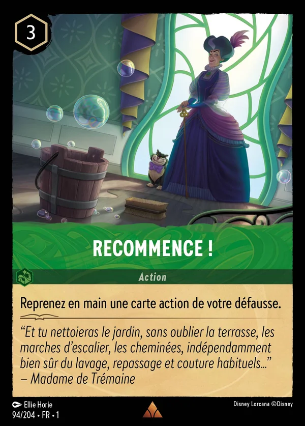 Recommence ! — Disney Lorcana Action card from The First Chapter