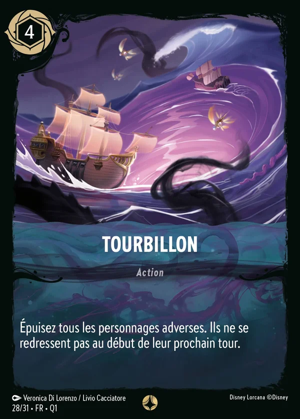 Tourbillon — Disney Lorcana Action card from Illumineer's Quest: Deep Trouble