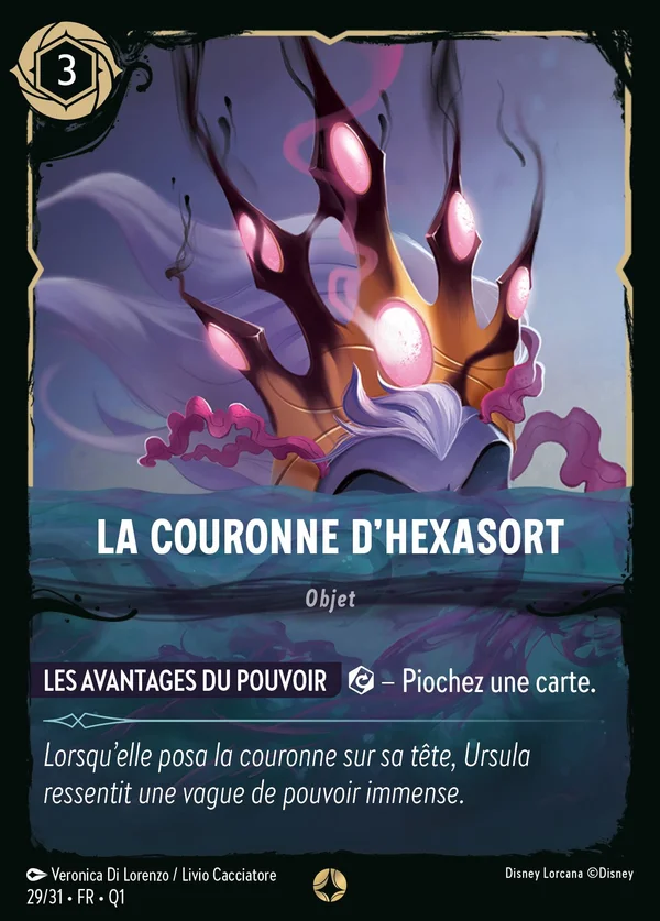 La Couronne d'Hexasort — Disney Lorcana Objet card from Illumineer's Quest: Deep Trouble