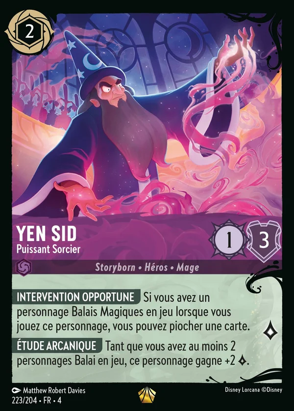 Yen Sid - Puissant Sorcier — Disney Lorcana Personnage card from Ursula's Return