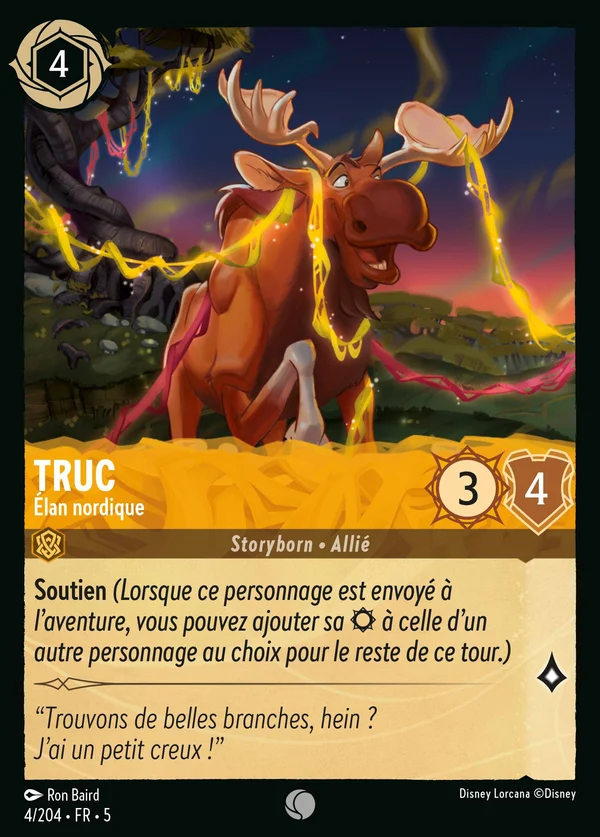 Truc - Élan nordique — Disney Lorcana Personnage card from Shimmering Skies