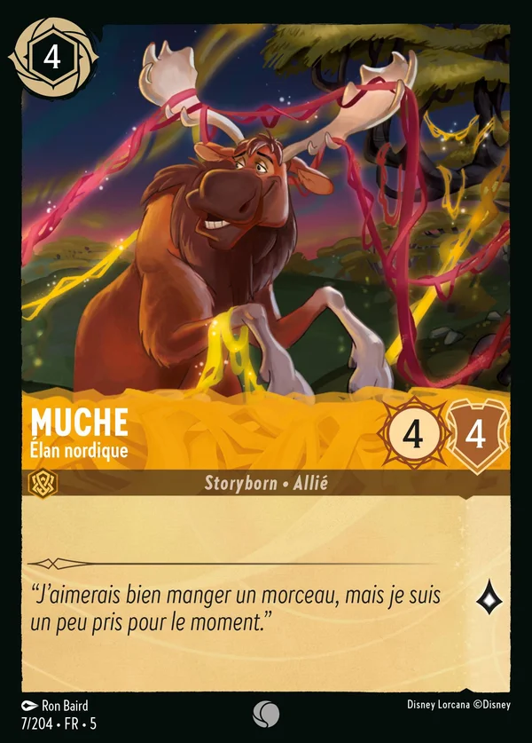 Muche - Élan nordique — Disney Lorcana Personnage card from Shimmering Skies