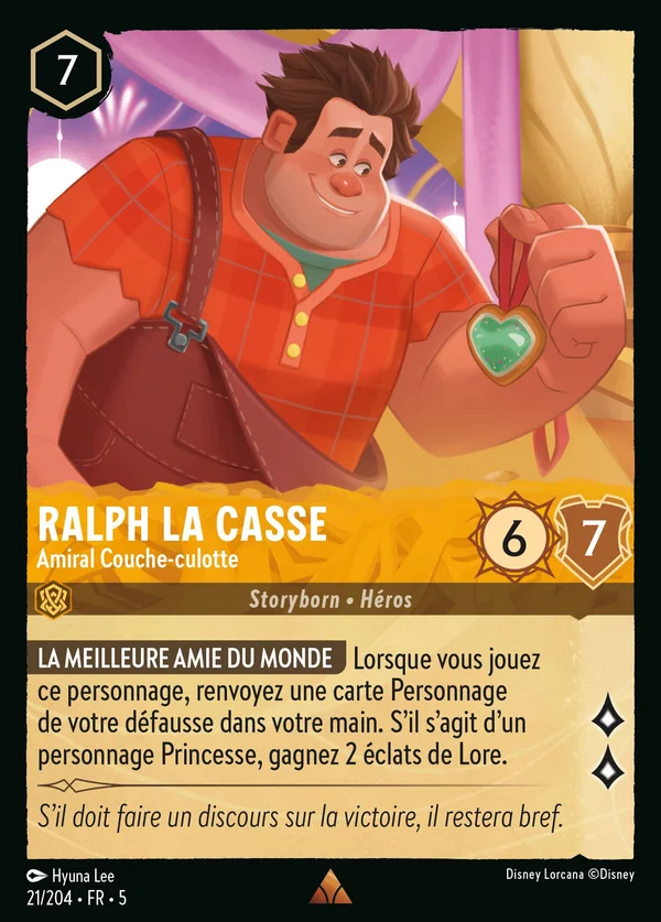 Ralph la Casse - Amiral Couche-culotte — Disney Lorcana Personnage card from Shimmering Skies