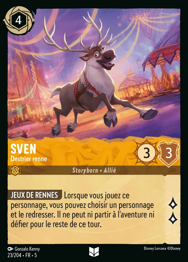 Sven - Destrier renne — Disney Lorcana Personnage card from Shimmering Skies