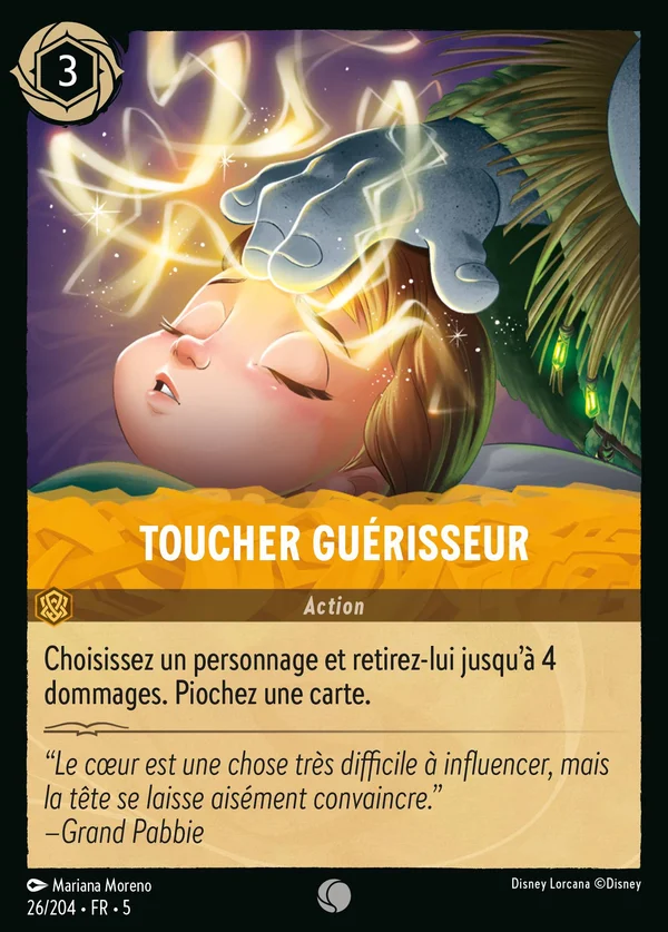 Toucher guérisseur — Disney Lorcana Action card from Shimmering Skies