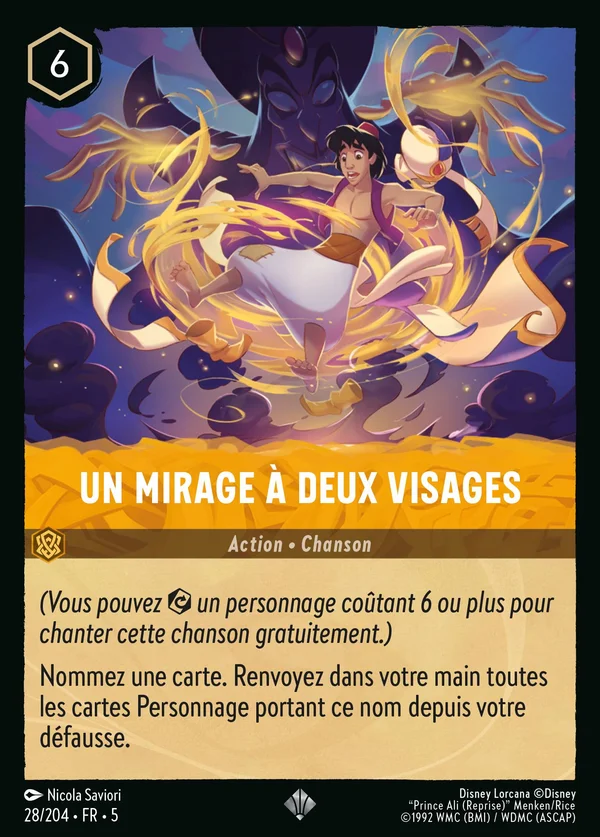 Un mirage à deux visages — Disney Lorcana Action card from Shimmering Skies