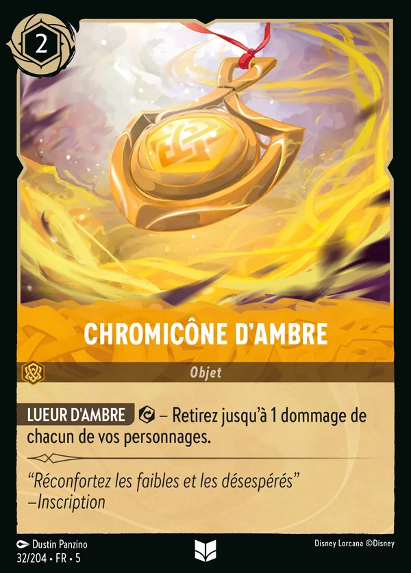 Chromicône d'Ambre — Disney Lorcana Objet card from Shimmering Skies