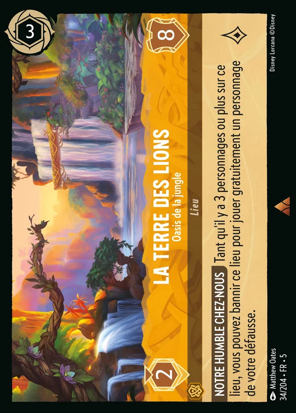 La Terre des Lions - Oasis de la jungle — Disney Lorcana Lieu card from Shimmering Skies