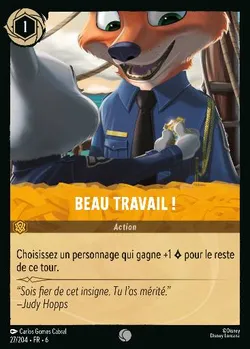 Beau travail !