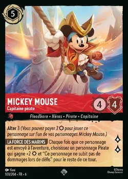 Mickey Mouse - Capitaine pirate