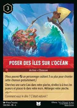 Poser des îles sur l'océan