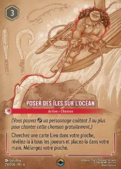 Poser des îles sur l'océan
