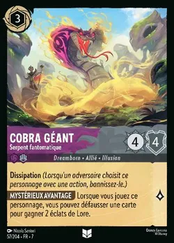 Cobra géant - Serpent fantomatique