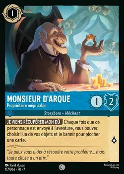 Monsieur D'Arque - Propriétaire méprisable