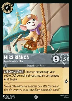 Miss Bianca - Agente indéfectible