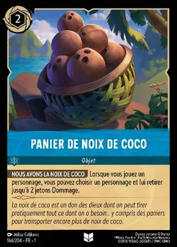 Panier de noix de coco