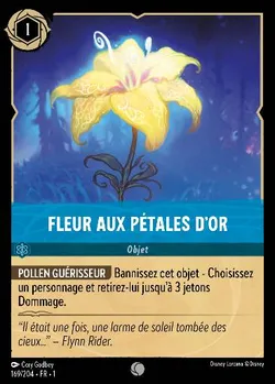 Fleur aux pétales d'or