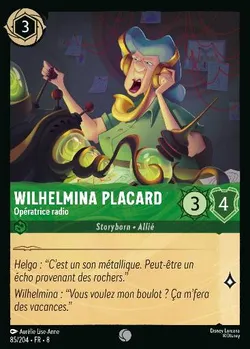 Wilhelmina Placard - L'opératrice radio