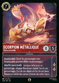 Scorpion métallique - Statue mortelle — Lorcana Personnage from Illumineer's Quest: Palace Heist
