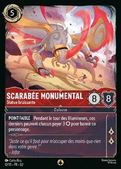 Scarabée monumental - Statue bruissante