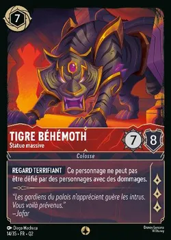 Tigre béhémoth - Statue massive