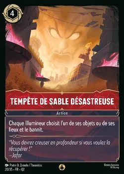 Tempête de sable désastreuse