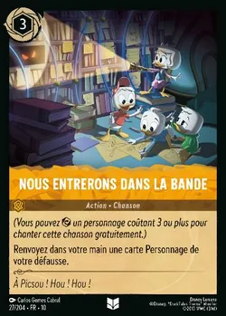 Nous entrerons dans la bande