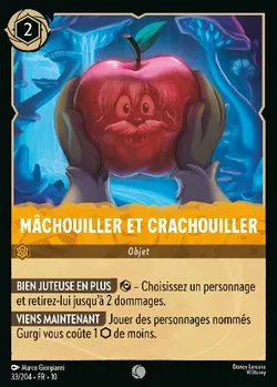 Mâchouiller et crachouiller